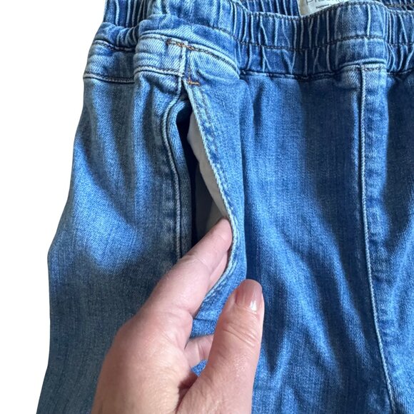 Anthropologie Pilcro Izzie Relaxed Pull-On Barrel High Waist Jeans Size Medium - Picture 7 of 12